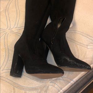 Black Thigh High Heels